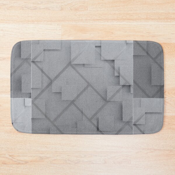 Item preview, 3D Geometric Tile Pattern – Minimalist Grey Abstract designed and sold by KI-Kunstwerk.