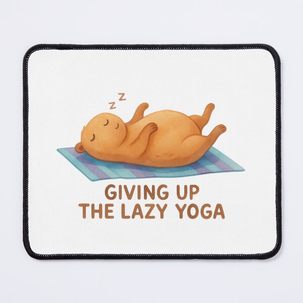 Item preview, [Watercolor Painting] Zen Capybara - Giving Up The Lazy Yoga designed and sold by TheLazyVibe.