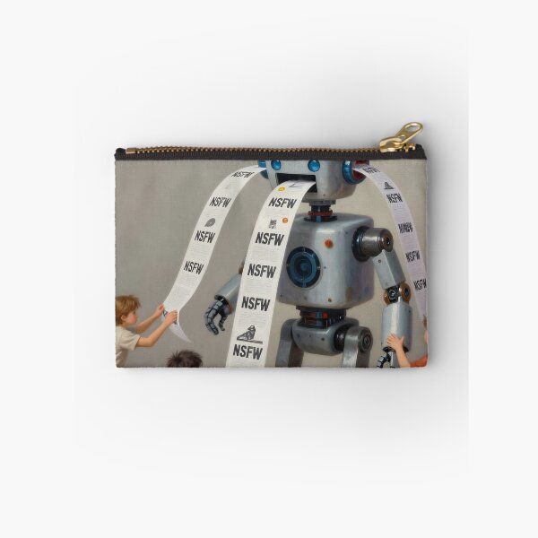 Item preview, Surreal Robot Printing NSFW – Satirical Tech Art designed and sold by ShaDeS-AI-Art.