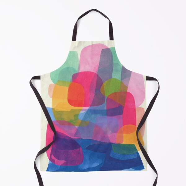 Item preview, Colorful Abstract Shapes Soft Overlap Composition designed and sold by trajeado14.