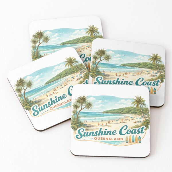 Item preview, Australia Sunshine Coast - Beach Art designed and sold by erkinmaddison.