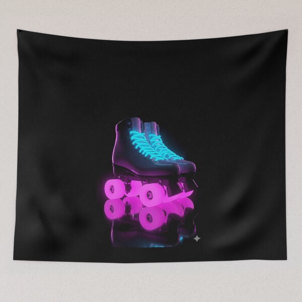 Item preview, Neon Roller Skates Retro Pair Glow designed and sold by powersunlight.