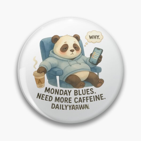 Item preview, [Watercolor Painting] Blues Panda - Need More Caffeine designed and sold by TheLazyVibe.
