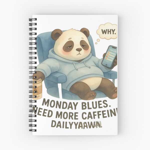 Item preview, [Watercolor Painting] Blues Panda - Need More Caffeine designed and sold by TheLazyVibe.