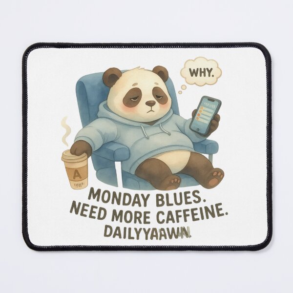 Item preview, [Watercolor Painting] Blues Panda - Need More Caffeine designed and sold by TheLazyVibe.