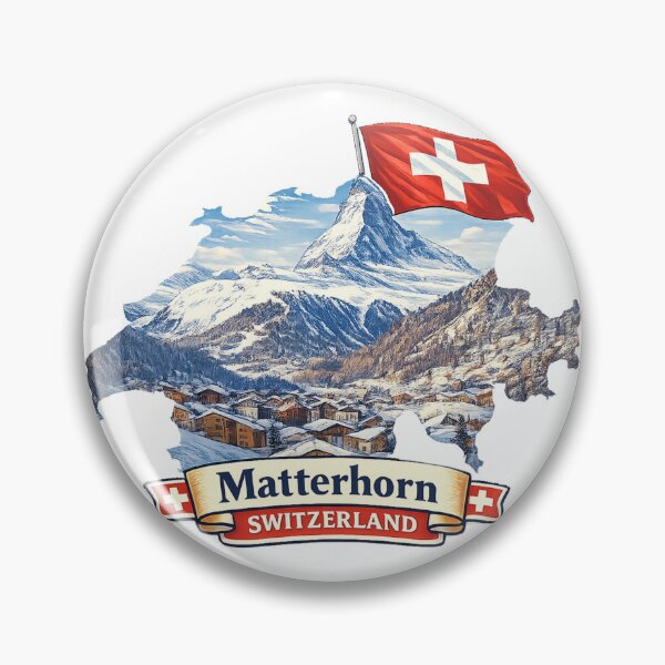 Item preview, Matterhorn Switzerland - Retro Art designed and sold by erkinmaddison.