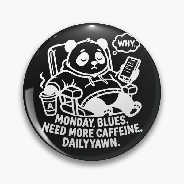 Item preview, Monday Blues Panda - Need More Caffeine. Sketch designed and sold by TheLazyVibe.