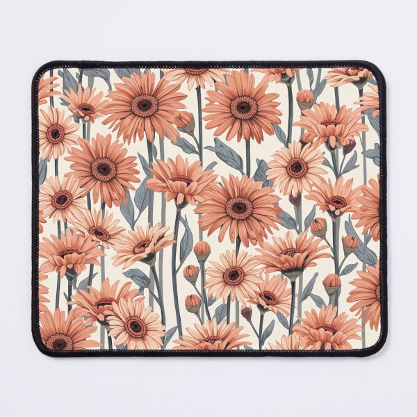Item preview, Pink Peach Orange Gerber Daisy Flower Design designed and sold by burbankdesigns.