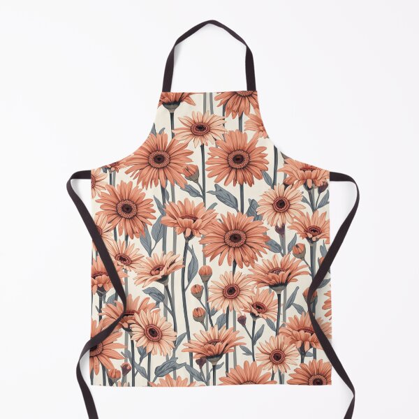Item preview, Pink Peach Orange Gerber Daisy Flower Design designed and sold by burbankdesigns.