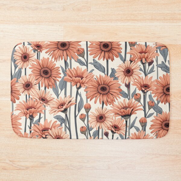 Item preview, Pink Peach Orange Gerber Daisy Flower Design designed and sold by burbankdesigns.