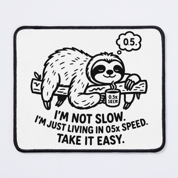 Item preview, [Sketch Art] Slow Life Sloth - Living in 0.5x Speed designed and sold by TheLazyVibe.