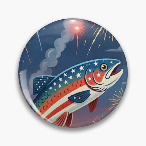 Item preview, Patriotic Fish designed and sold by The King's general goods.