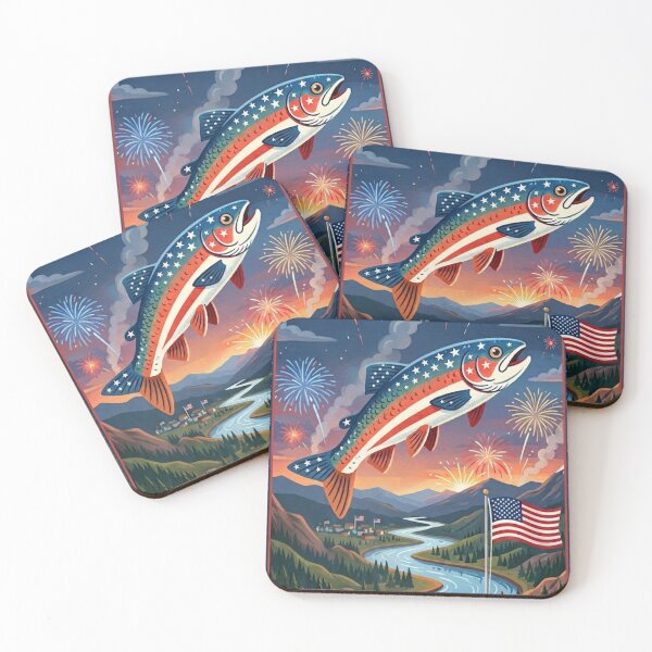 Item preview, Patriotic Fish designed and sold by The King's general goods.