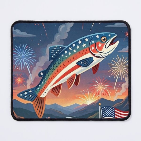 Item preview, Patriotic Fish designed and sold by The King's general goods.
