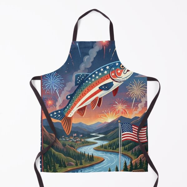 Item preview, Patriotic Fish designed and sold by The King's general goods.