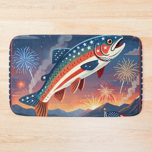 Item preview, Patriotic Fish designed and sold by The King's general goods.