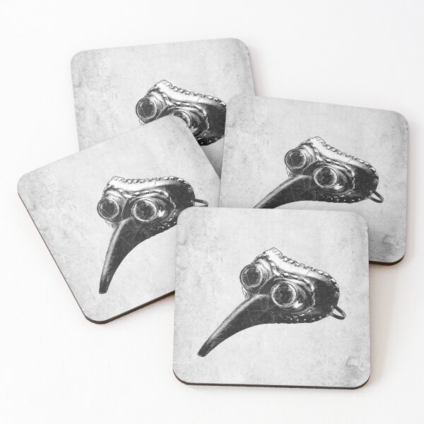 Item preview, Plague Doctor's Mask - Gothic Medieval Black and White Design designed and sold by Ghoul Enterprises.