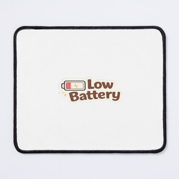 Item preview, Low Battery Social Energy Meme Cute Sticker designed and sold by TheLazyVibe.