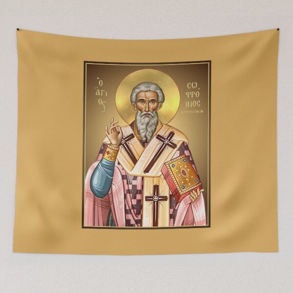 Item preview, Saint Sophronius of Jerusalem designed and sold by orthodox-icon.