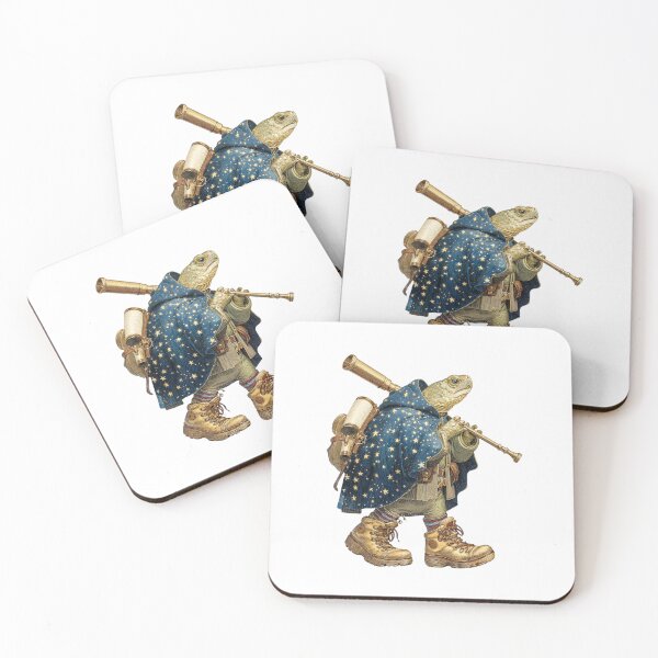 Item preview, Slow Seeker Turtle – Fantasy Astronomer Animal with Stars Cloak designed and sold by Anastasiia Yurevych.