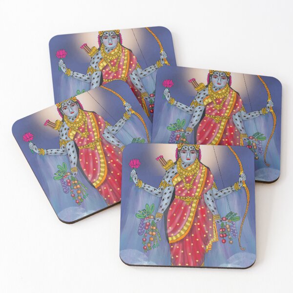 Item preview, Goddess Shakambhari Divine Design – Hindu Nourishing Goddess Art designed and sold by Harshit_Digital_Arts.