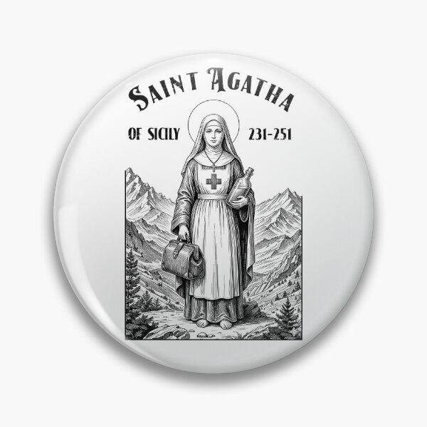 Item preview, Nurse Patron Saint Agatha Vintage Nursing School Nurses designed and sold by GrandeDuc.