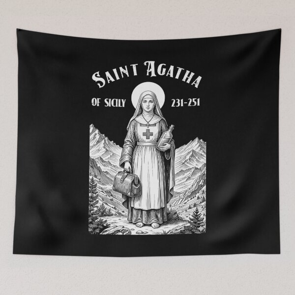 Item preview, Nurse Patron Saint Agatha Vintage Nursing School Nurses designed and sold by GrandeDuc.