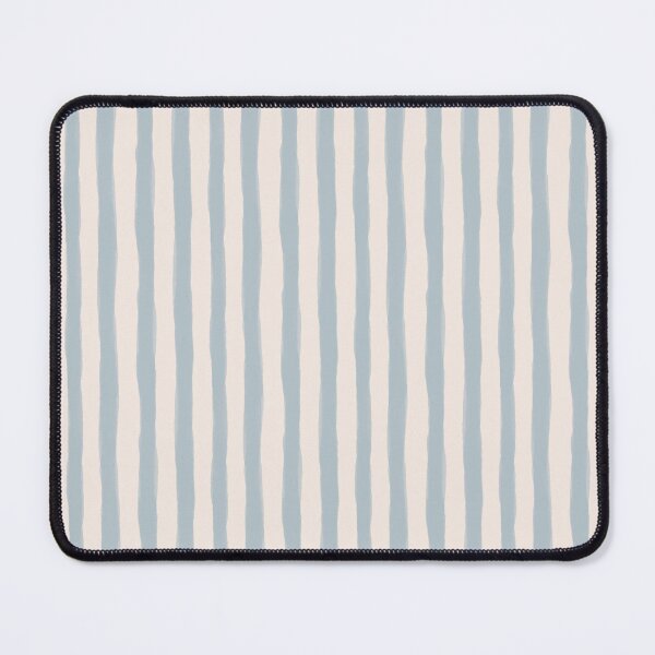 Item preview, Soft blue vertical watercolor stripes on white background designed and sold by PrettywithColor.