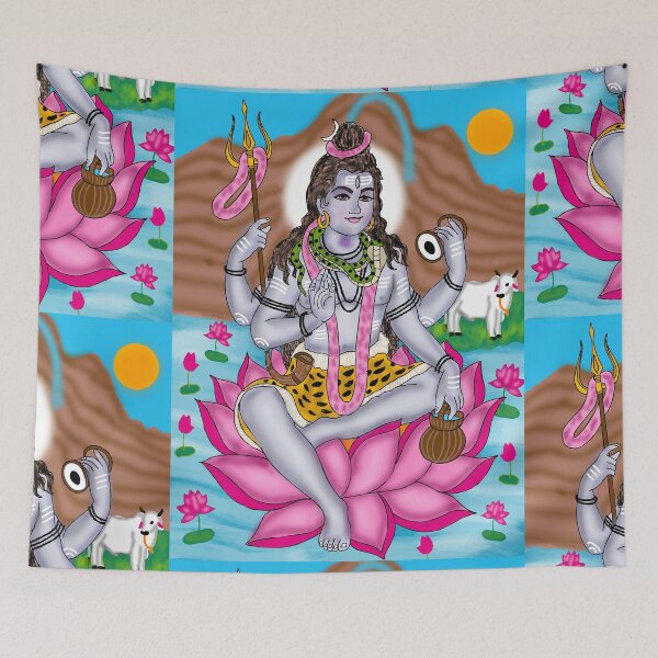Item preview, Mahadev Shiva Divine Design – Cosmic Hindu God Spiritual Artwork designed and sold by Harshit_Digital_Arts.