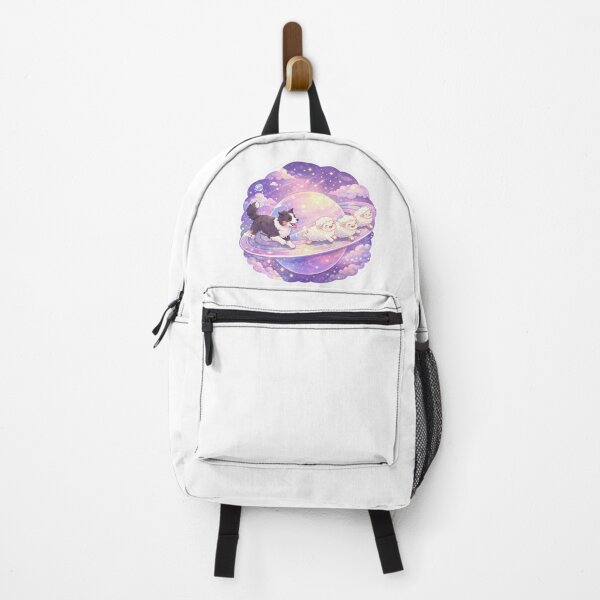 Item preview, Border Collie Herding Sheep in Space designed and sold by TiredMamaArt.