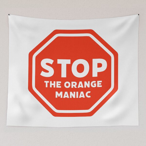 Item preview, Stop the orange maniac  designed and sold by Rachel the Artist .