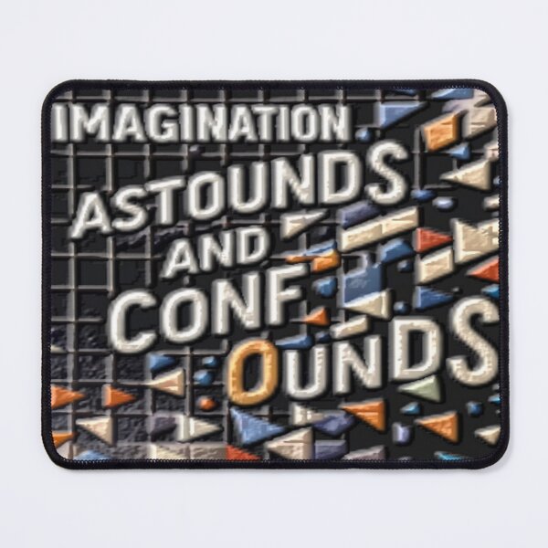 Item preview, imagination astounds ab diffuse colorful typographic abstract designed and sold by SmashingDeals.