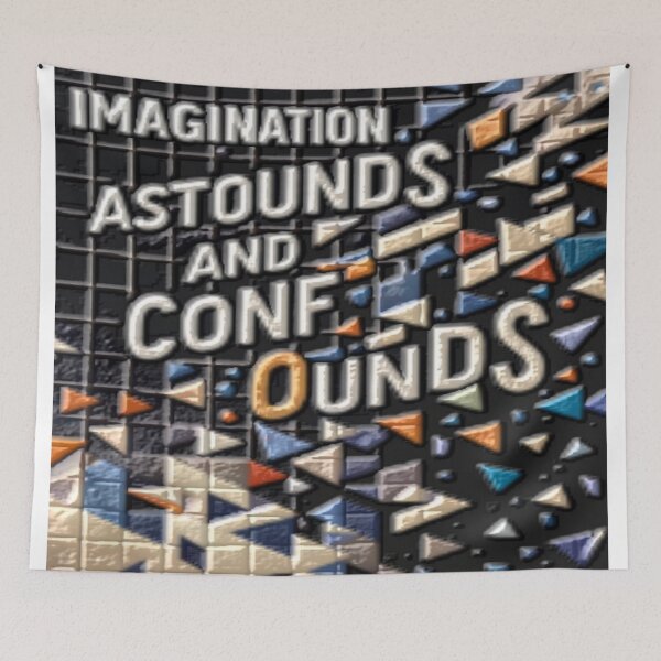 Item preview, imagination astounds ab diffuse colorful typographic abstract designed and sold by SmashingDeals.