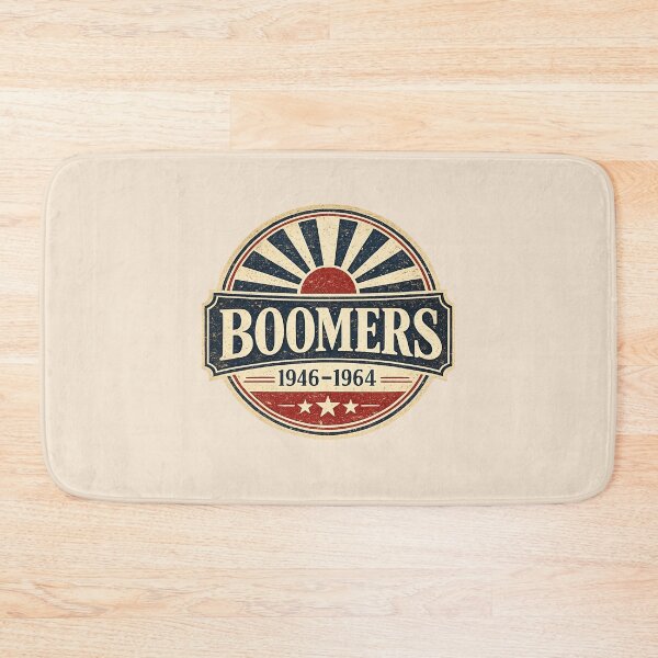 Item preview, Boomers Vintage Retro Badge T-Shirt: 1946-1964 Mid-Century Americana Design designed and sold by Bratak.