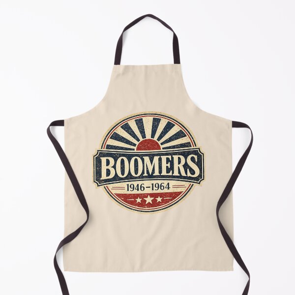Item preview, Boomers Vintage Retro Badge T-Shirt: 1946-1964 Mid-Century Americana Design designed and sold by Bratak.
