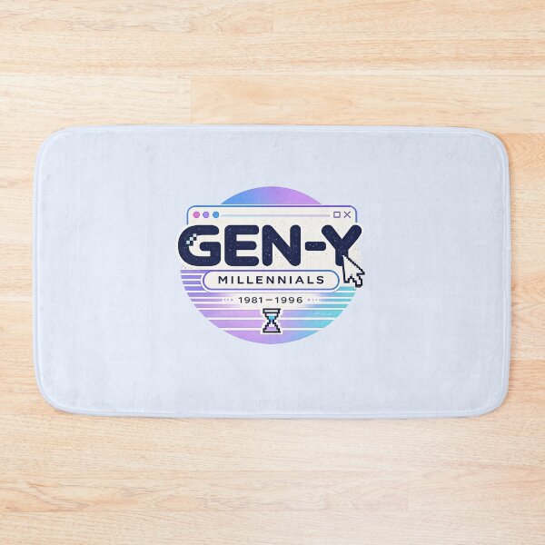 Item preview, Gen-Y Millennials Retro Digital: 1981-1996 Pixel UI Aesthetic Design designed and sold by Bratak.