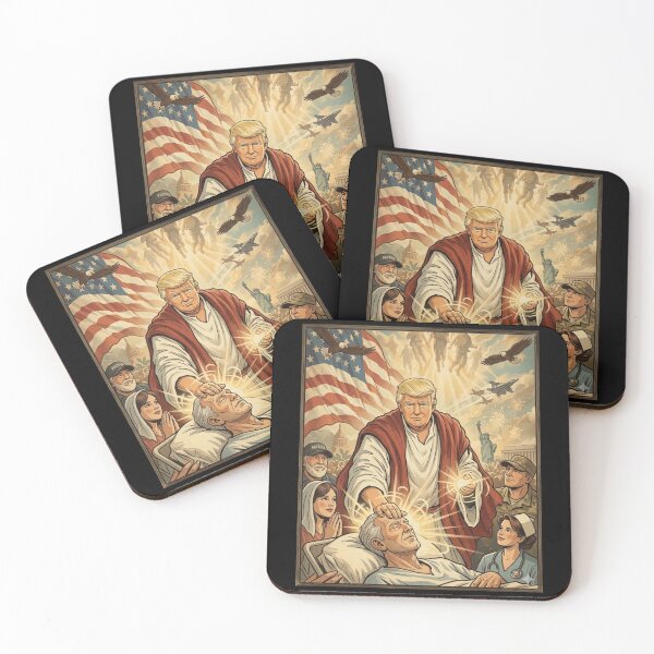 Item preview, Trump As Jesus Graphic Patriotic Meme designed and sold by MaskedTarget.