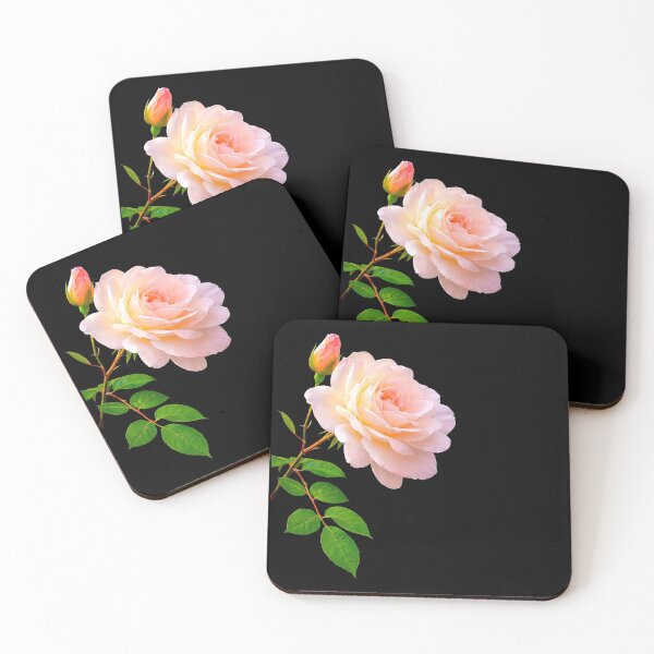 Item preview, Luxury Delicate Pink Rose wth a Bud Close-up Shapes Mania designed and sold by Shapes-Mania.