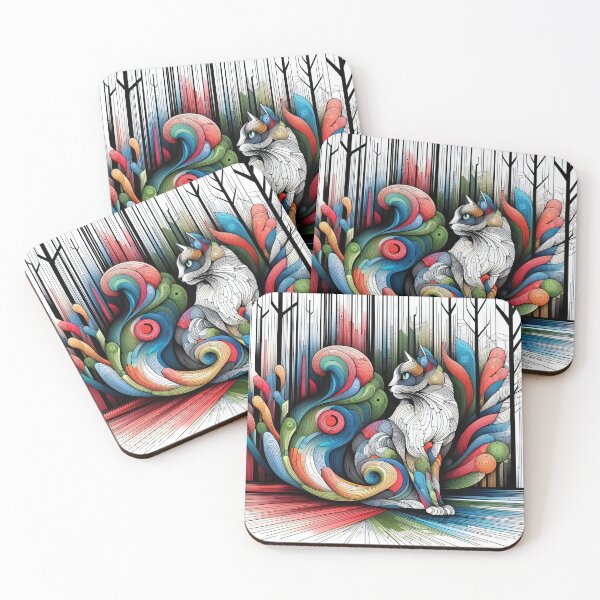 Item preview, Abstract Cat 2 designed and sold by Lukars77.