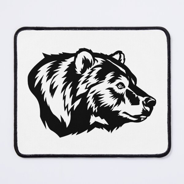 Item preview, Bear Head Minimalist Design – Strong Wildlife Animal Art designed and sold by JulijaArt.