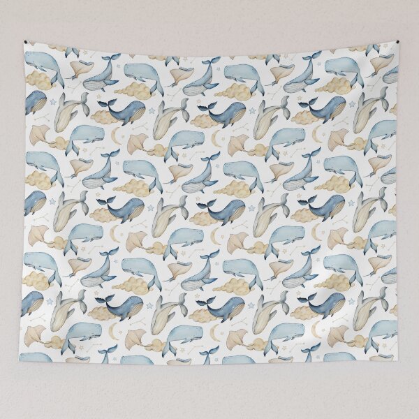 Item preview, Dreams Whale Pattern designed and sold by SvetlanaArt.