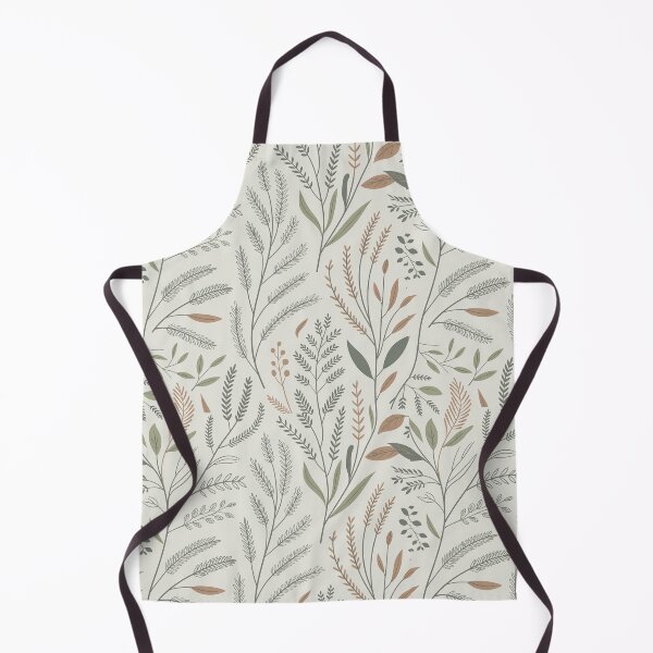 Item preview, Minimal Scandinavian Botanical Pattern – Nordic Grass Line Art Seamless Design designed and sold by Tamas Das.