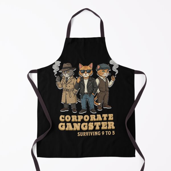 Item preview, Corporate Gangster Cat Shirt – Surviving 9 to 5 Funny Office Humor T-Shirt Vintage Mafia Cats Design designed and sold by Negisandeep studio.
