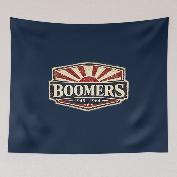 Item preview, Boomers Vintage Grunge:1946-1964 Retro Americana Streetwear Design designed and sold by Bratak.