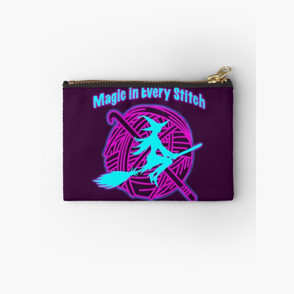 Item preview, Magic in Every Stitch – Crochet Witch Neon Yarn Aesthetic Knitting Gift Idea designed and sold by ArtyWares.