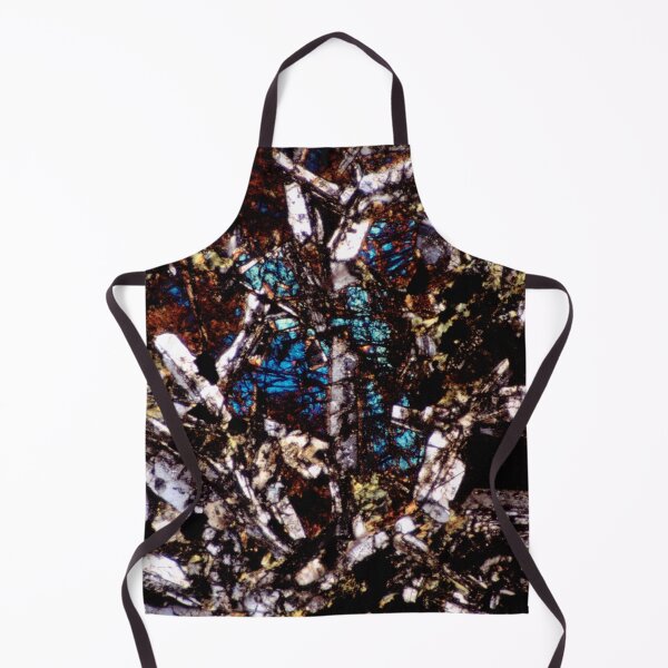 Item preview, Thin section geological image of Pyroxene and Feldspar designed and sold by MineralPhotos.