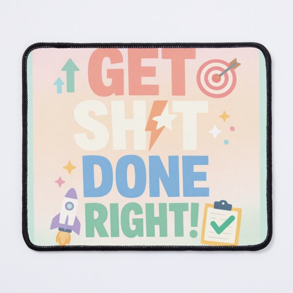 Item preview, Bold Pastel Motivational Productivity Poster designed and sold by NOMISKISAW.