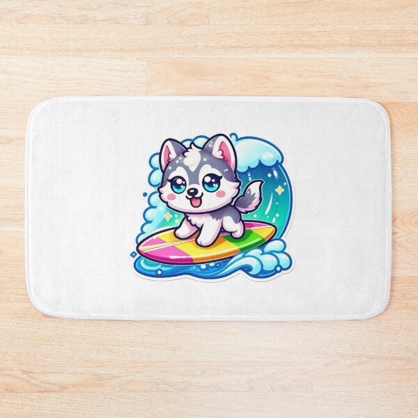 Item preview, Husky surfing  designed and sold by carestazafeli.