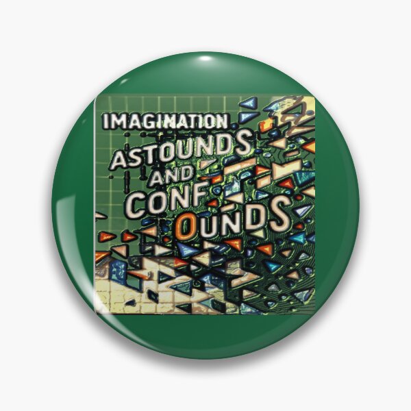 Item preview, imagination astounds ab tinfoil colorful typographic abstract design designed and sold by SmashingDeals.