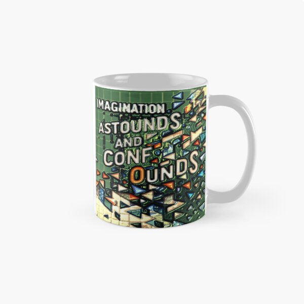 Item preview, imagination astounds ab tinfoil colorful typographic abstract design designed and sold by SmashingDeals.
